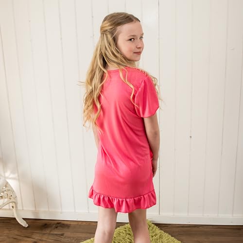 Royal Girls Girls Short Sleeve Officially Licensed Character Colorful Nightshirt…, Blue4