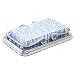 mDesign Decorative Metal Guest Disposable Paper Hand Towel Storage Tray Dispenser - Sturdy Holder with Non-Skid Base and Scroll Design - for Bathroom Vanity Countertops - Chrome