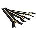 ZipperStop Wholesale Authorized Distributor YKK® 4" Jean Zippers - YKK #5 Jeans Brass ~ 580 Black (3 Zippers / Pack)