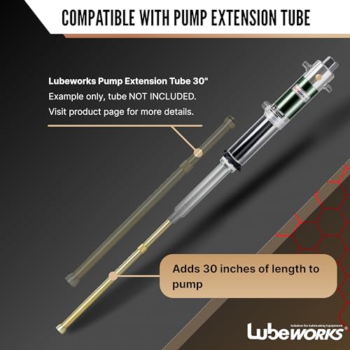 Lubeworks Oil Transfer Drum Pump Double Action 1:1 Fast High Flow Rate 8.5GPM / 32LPM for SAE130 Oils/Fluids by Lubeworks - Image 6