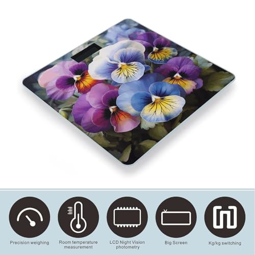 Báscula digital para baño con pantalla LCD grande y capacidad 180 kg miniatura 3