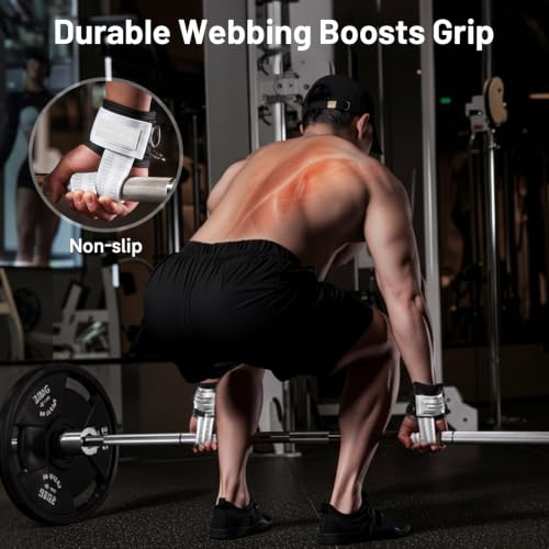 Image of MANUEKLEAR 2 Size Gym Lifting Straps with D Rings for Cable Machine