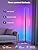 Corner Floor Lamp, Modern LED Corner Lamp with AC Adapter & APP & Remote Control, 16 Million Colors, 68+ Scene Modes, Music Sync, Ambient Lighting for Living Room, Bedroom, and Gaming Room