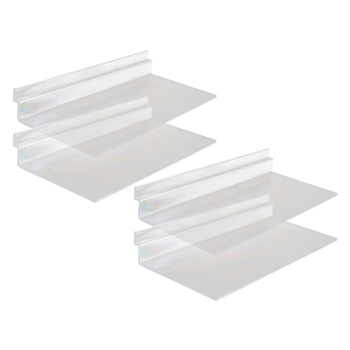 20stücke Transparente Schuhregale Wandmontierte Slatwall Ablagen Für Sneakers Installieren Verwenden Für Geschäfte Und Zuhause Robustes Bruchsicheres Design