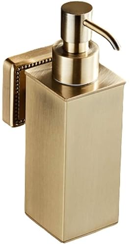 OWOHYG Bathroom Accessories Dispenser 300ml/10oz Copper Soap Dispenser Wall-Mounted Soap Pump 6.6" Shower Dispenser Manual,Shampoo Shower Gel Lotion Bottle