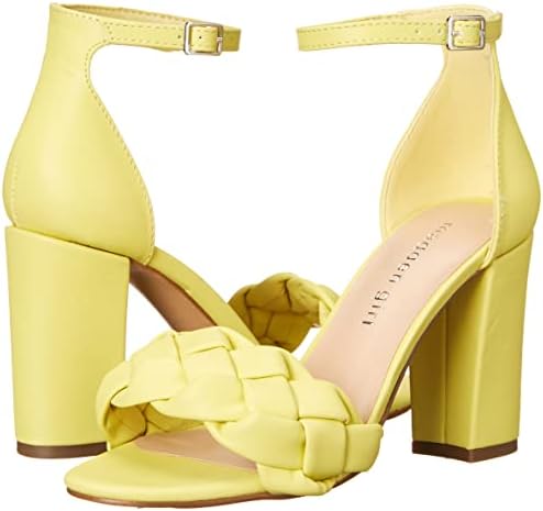 Madden Girl Women's Barbi Heeled Sandal, Citron, 7.5 | Image 6