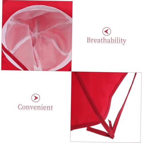 LIFKOME Summer Sun Hat with Wide Brim and Neck Flap Quick Dry UV Protection Beach Hat for Boys and Cute Crab Design Lightweight and Breathable for Outdoor Fun Ages Red3