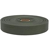 GM CLIMBING MIL-W-17337 Nylon Webbing Flat MilSpecs 1200Lbs for Tactical Goods, Backpack Straps, Loops, Slings, PALS MOLLE Webbing Adapter 1 inch x 30Ft / 10 Yards Ranger Green