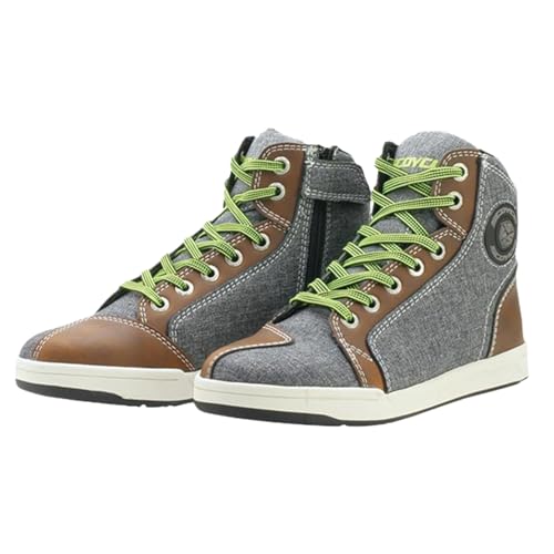 [�X�R�C�R] ���C�f�B���O�V���[�Y MT016-2 �� �o�C�N�V���[�Y �T�C�h�W�b�v�J�o�[�t �n�C�J�b�g�f�U�C�� ����Ԃ��v���e�N�^�[���V�t�g�p�b�h���� (GREY×BROWN,29.0cm)