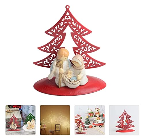 Tableau de Fer Anti-Chute Ornement de Noël Stable pour Vitrine Active - 4