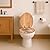 Toilet Seat, Oak Wood, Solid Wood, High Gloss Finish, PIKLiDS (Round)