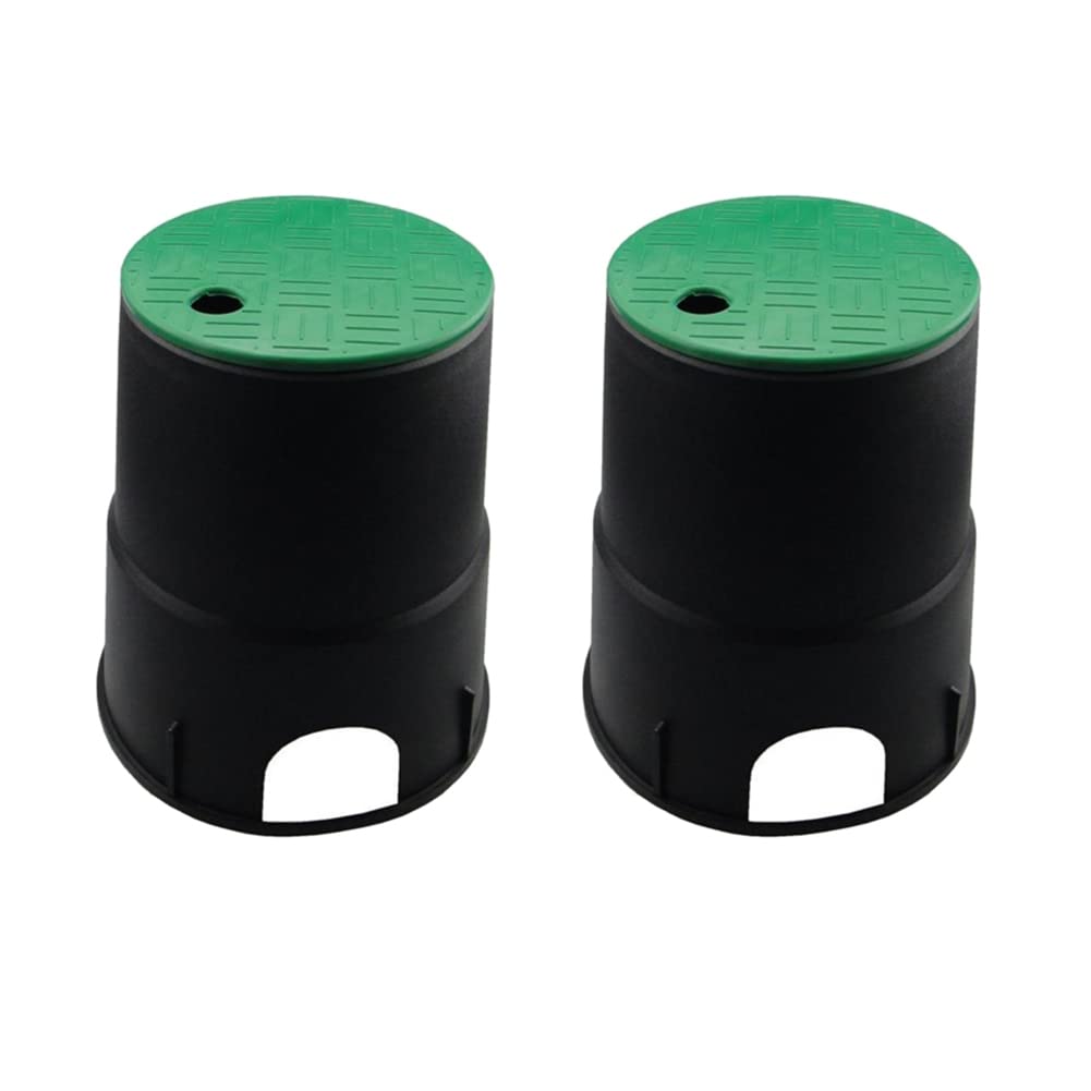 Jnchdghwa Green 2X 6In Garden Lawn Underground Valve Box Cap Sprinkler Watering Valve Cover Lid