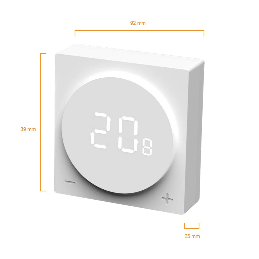 Nivian Termostato intelligente Wi-Fi per caldaia singola, compatibile con Amazon Alexa e Google Home, controllo remoto con app Tuya