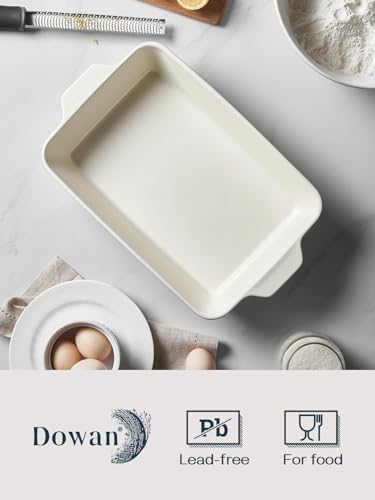 Image of DOWAN 9x13-inch Baking Dish, Deep Casserole Dishes for Oven, Lasagna Pan Deep,135 oz Ceramic Baking Pan with Handles, Oven Safe for Baking, Home Decor Gift, Blue