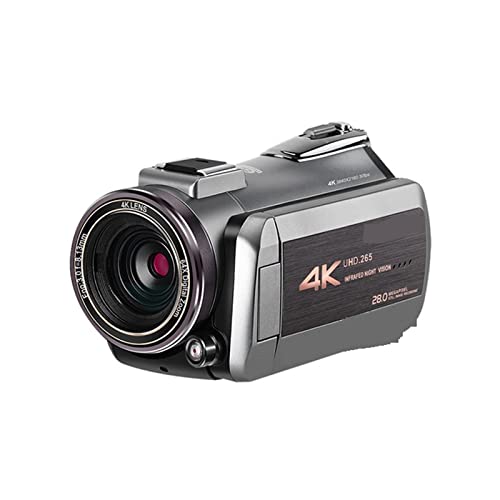 CSDASW Cámara de Video 4K for Blogger Filmación 64X Zoom Digital Visión Nocturna Videocámara Profesional for el hogar(Standard)