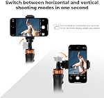 K&F Concept Extendable Phone Tripod, 69" Extendable Light Stand with 1/4" Screw, Camera Phone Stand, Mini Tripod with Remote for GoPro for Insta360 X5X4 for DJI OSMO Pokect 4/3, Light, Projectors
