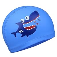 Cap Kids - Swim Cap for Kids Girls Boys, Comfortable Swim Hat Kids, Stretchy Swimming Hat Kids Boys Girls Teens for Age 4-10
