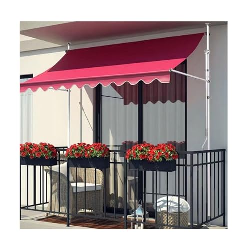 Store de terrasse rétractable à manivelle 2m, pare-soleil de camping