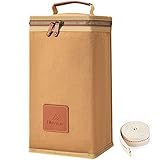 Hikenture ランタンケース 8号帆布製 ランタン収納 フュアーハンドランタン ハリケーンランタン オイルランタン用 ポケット キャンプ アウトドア 収納ケース ランタン用アクセサリー