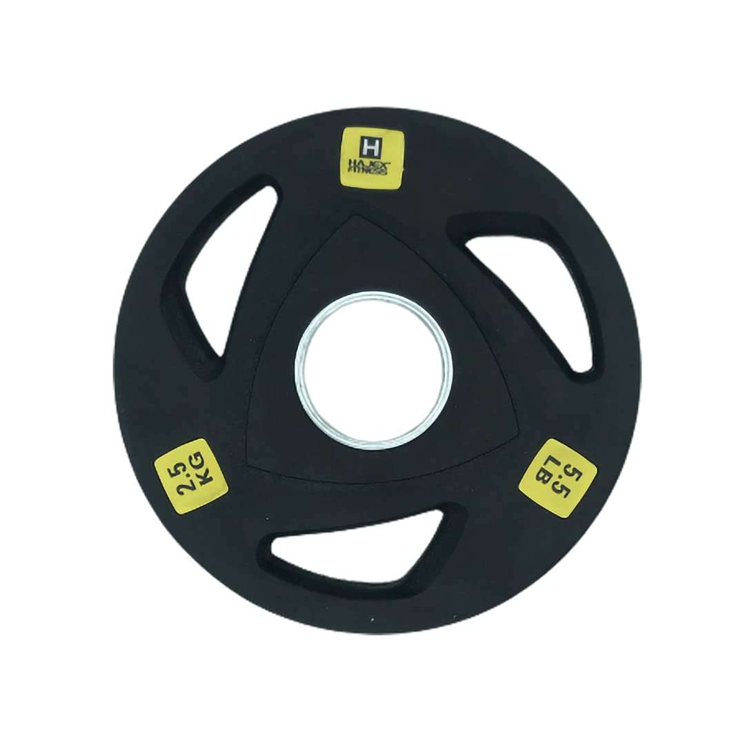 Lot De 3 Anciens Disques De Musculation Olympique - Fonte - 2,5 Lb Chacun