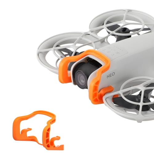 Hesupy Gimbal Protective Bumper Cover Guard for DJI Neo, Drone Lens Safety Anti-Collision Protector Quick Release Camera Gimbals Guard Safety Protection Bar Frame Accessories (Orange)