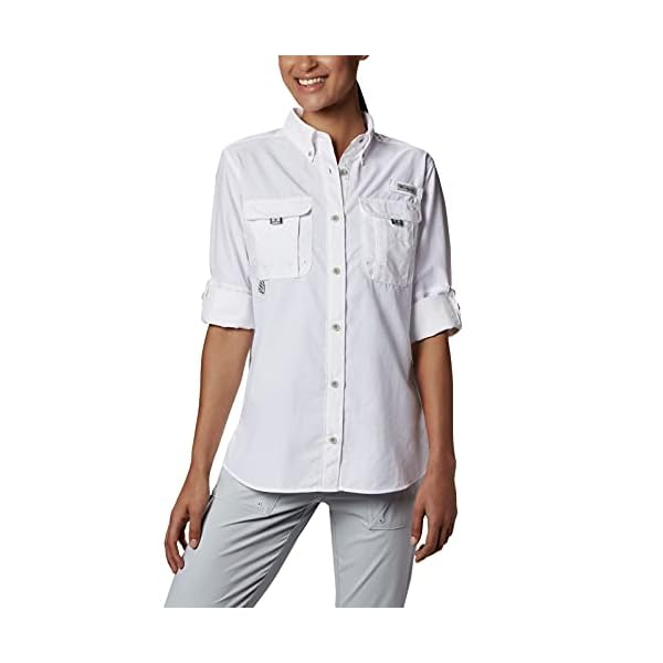 Columbia-Womens-PFG-Bahama-II-UPF-30-Long-Sleeve-Fishing-Shirt Columbia Women's PFG Bahama™ Long Sleeve Shirt,White,X-Large