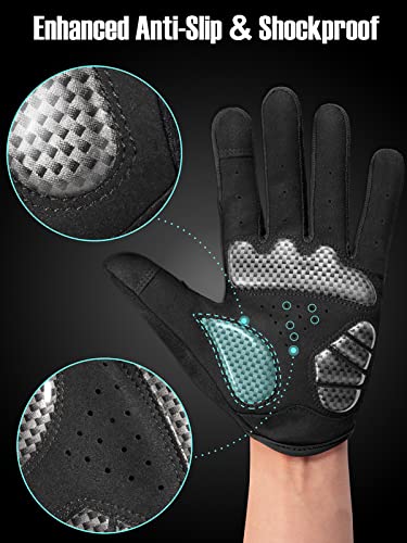 Foto von COFIT Anti-Rutsch Fahrrad Handschuhe, Unisex Vollfinger Handschuhe Touchscreen Fahrrad Handschuhe für BMX ATV MTB Radsport, Straßenrennen, Fahrradfahren, Klettern, Bootfahren