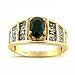 Imagen de Diamond & zafiro anillo 14 K oro amarillo o 14 K oro blanco