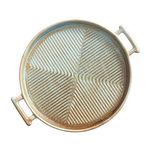 Hemoton Ceramic Baking Dish Roasting Lasagna Pan Round Casserole Baker for Oven Ovenware Bakeware Cooking Cake Dinner Party