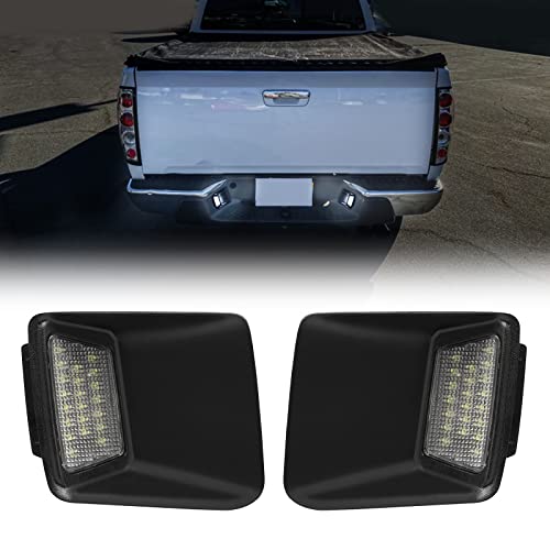 Image of License Plate Lights for Canyon /Colorado 04-12 6000K Rear Bumper Tag Light | For 2004-2012 Canyon /Colorado Replace OEM# 20985454, 20985455|Super Brightness|LED 3D Lighting|DOT|SAE|No Error|OEM Fit|IP67