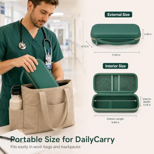 Image of ALKOO Stethoscope Case for 3M Littmann Classic III /Cardiology IV, Midnight | for MDF Acoustica Stethoscopes, for Nurses, Doctors, Nursing School Essentials, Students, Clinic, EMS, Travel, Hard Bag Only