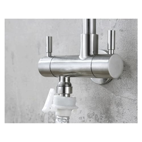 Robinet de cuisine mural inox 304 anti-calcaire et durable