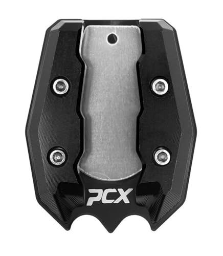 Extension béquille latérale PCX160 en aluminium noir CNC haute précision