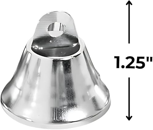 Miniatura 5 de Campanas de boda plateadas, 24 piezas