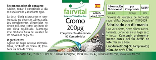 Chroompicolinaat - 200mcg chroom per tablet - HOOG GEDOSEERD - VEGAN - chromium picolinaat - essentieel sporenelement… - Image 6