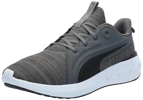 Puma Men's Softride Carson Sneaker, Knit-Cool Dark Gray Blac