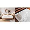TEMPUR-Adapt (Supreme) 3 Memory Foam Mattress Topper, Queen,White & TEMPUR-Protect Pillow Protector, Queen - 28.5 x 20, White