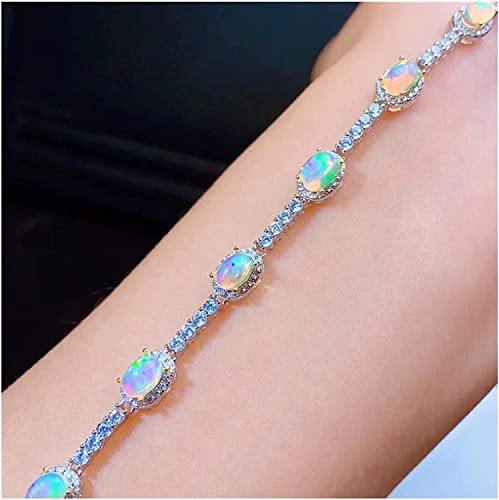 Bracelet en opale et argent 925 pour bijoux de soirée