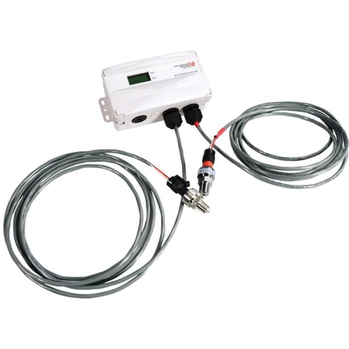Wet Media Differential Pressure Transducer, Remote, LCD Display, 0-50 psig, 20 ft. Shielded Cable by Veris