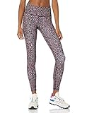 Amazon Essentials Women's Active Sculpt Mid-Rise Full-Length Legging, Black, Confetti Print, X-Large