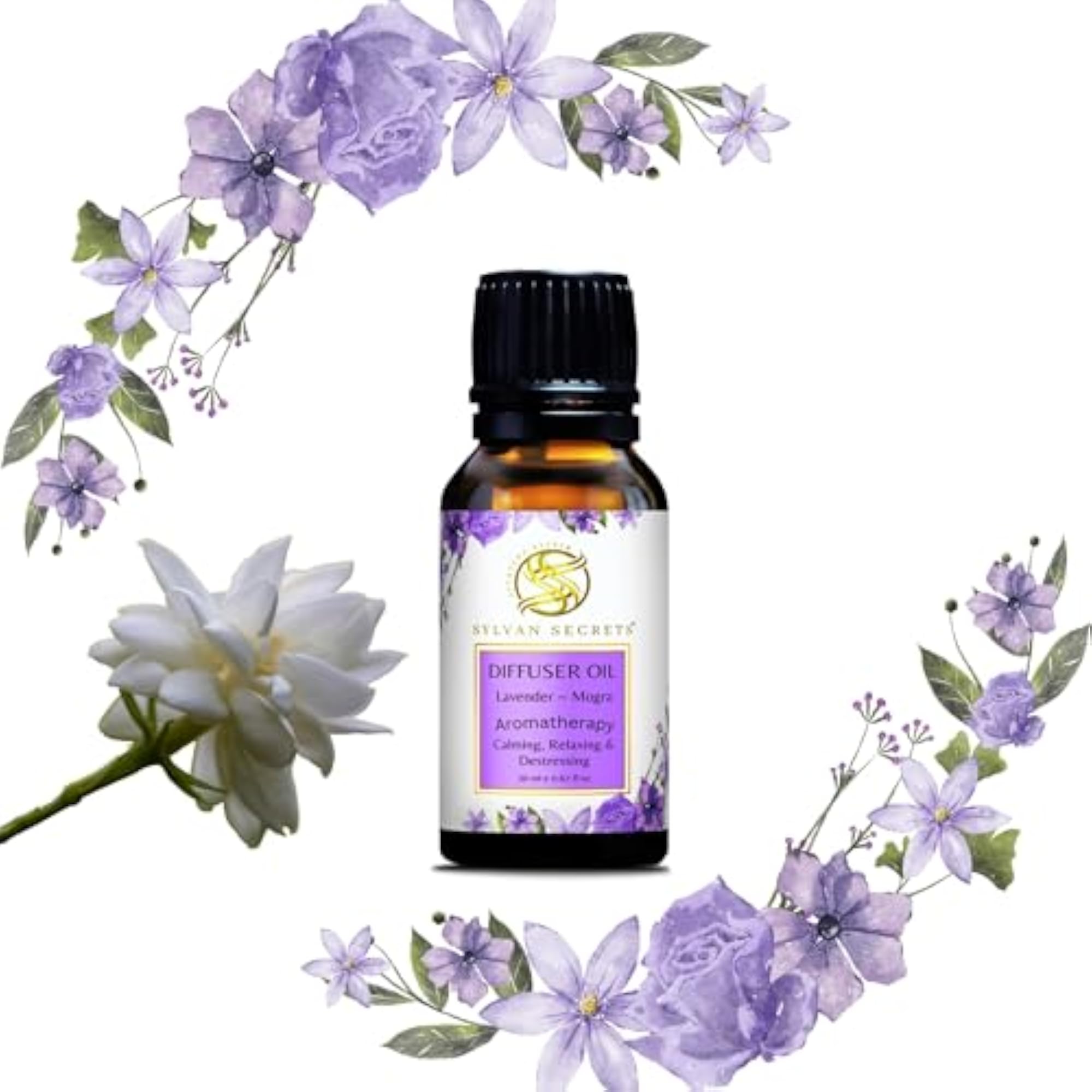 Sylvan Secrets Diffuser Lavender & Mogra, 20ml
