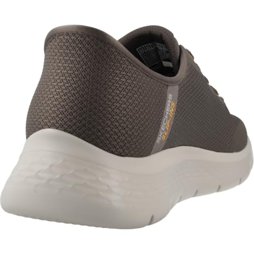 Skechers Herren GO Walk Flex NETRO Trainer, Brown Textile/Trim, 47 EU – Ansicht 3