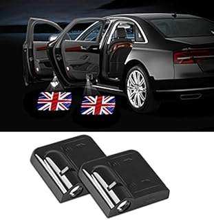 2x Custom Logo Wireless Projector Car Door Step Courtesy Welcome Lights Puddle Ghost Shadow LED Lights - Accept Custom Logo