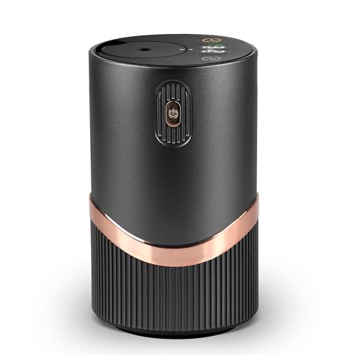 Waterless Oil Diffuser, Waterless Aroma Diffuser Wireless - Difuser Essential Oils Wireless with Warm LED, Automatic Power-Off, Multifunction 4 Cold Mist & Timer 1/2/4/6H Waterless Oil Diffuser, Waterless Aroma Diffuser Wireless - Difuser Essential Oils Wireless with Warm LED, Automatic Power-Off, Multifunction 4 Cold Mist & Timer 1/2/4/6H