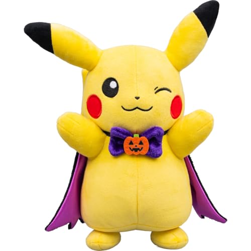 Image of Pokemon Pikachu Plush with Spooky Cape - 8-Inch Plush with Unique Accessory