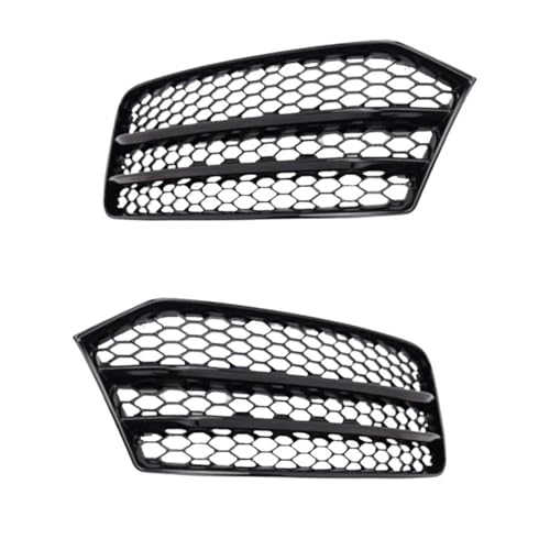 Grille de protection pare-chocs avant en nid d'abeille A1 Facelift 2015-2018 sans antibrouillard