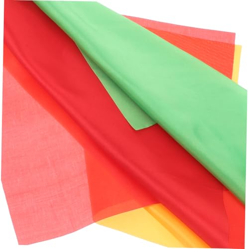 1 par de baquetas para cintura con pañuelos de colores, baquetas sólidas para danza rítmica y gimnasia, fáciles de usar para niños y adultos miniatura 3