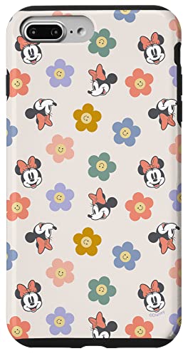 Coque iPhone 7 Plus Disney Minnie design printanier en silicone fleurie