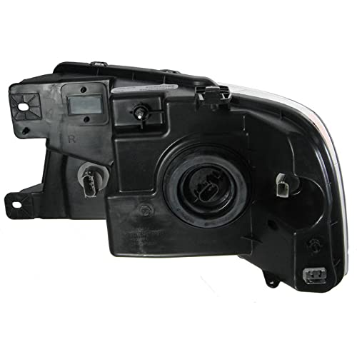 Image of TRQ Passenger Side Headlight Assembly Chrome Bezel Compatible with 2014-2016 2004-2008 Ford F150 2006 Lincoln Mark LT FO2503201