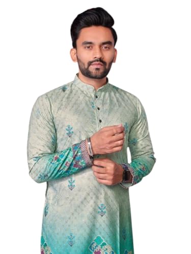 Image of Trustous Kurta Pyjamas set for Mens | Pyjamas with kurta PRINTED and classis look |KURTA Pyjamas SET